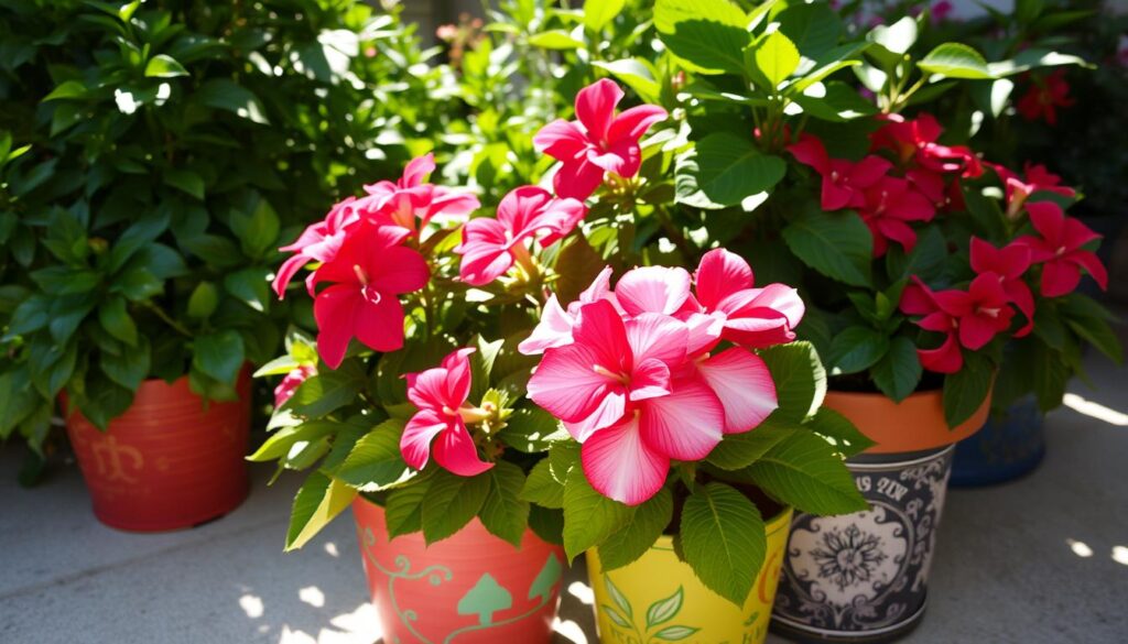 New Guinea Impatiens in Container Gardening New Guinea Impatiens in Container Gardening