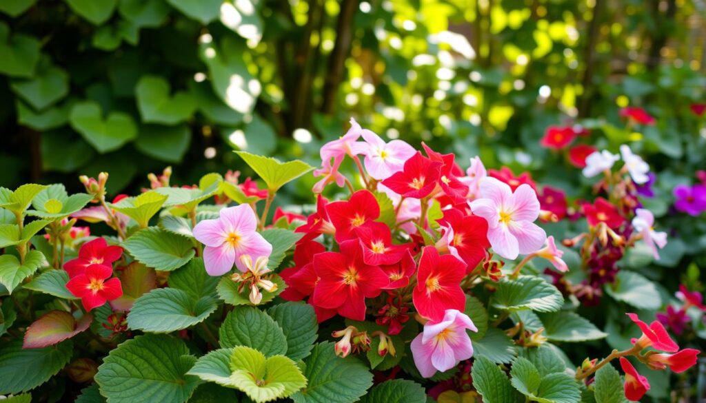 Begonia Varieties in Garden Begonia Varieties in Garden