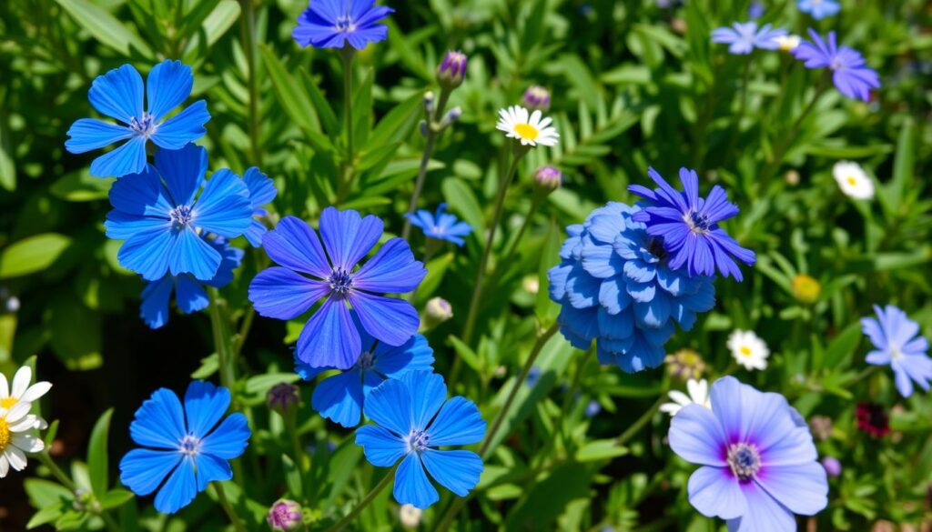 Blue Perennial Flowers Color Palette