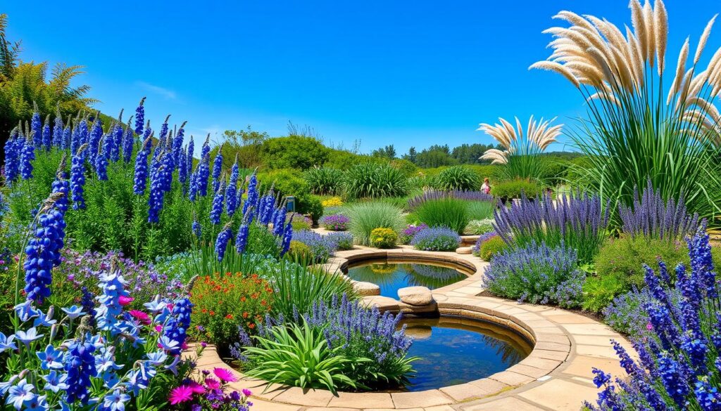 Blue Perennial Garden Design