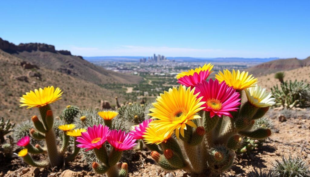 Cactus Flowers in Pueblo Locations Cactus Flowers in Pueblo Locations
