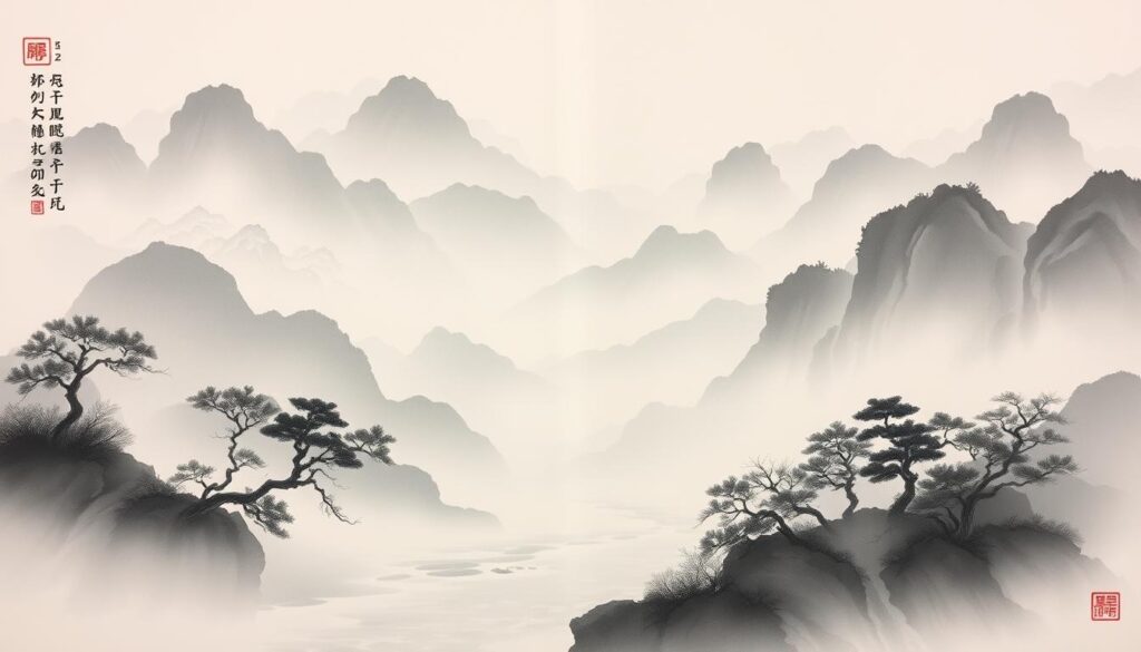 Confucian Landscape Painting Techniques