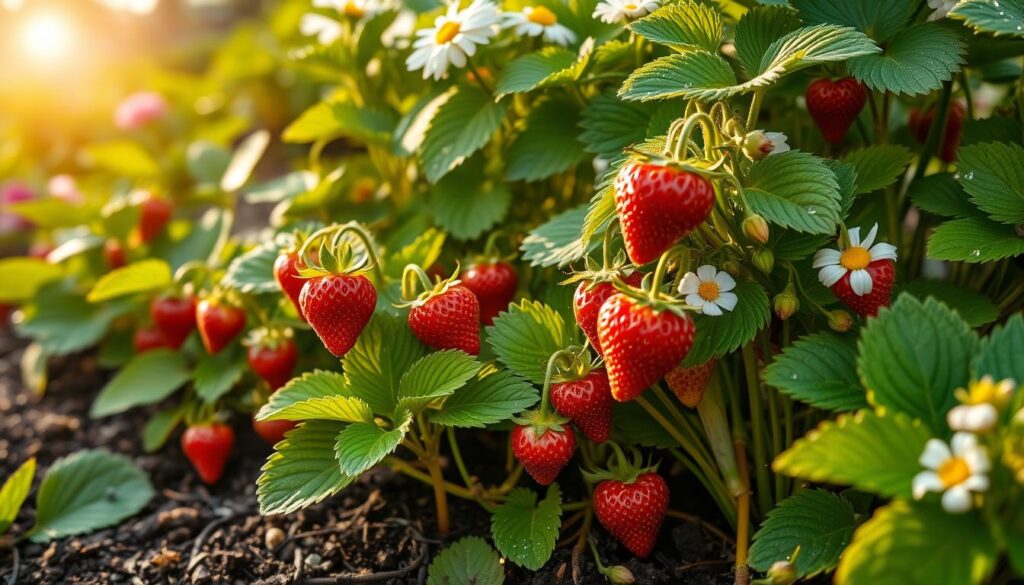 Everbearing Strawberry Harvest