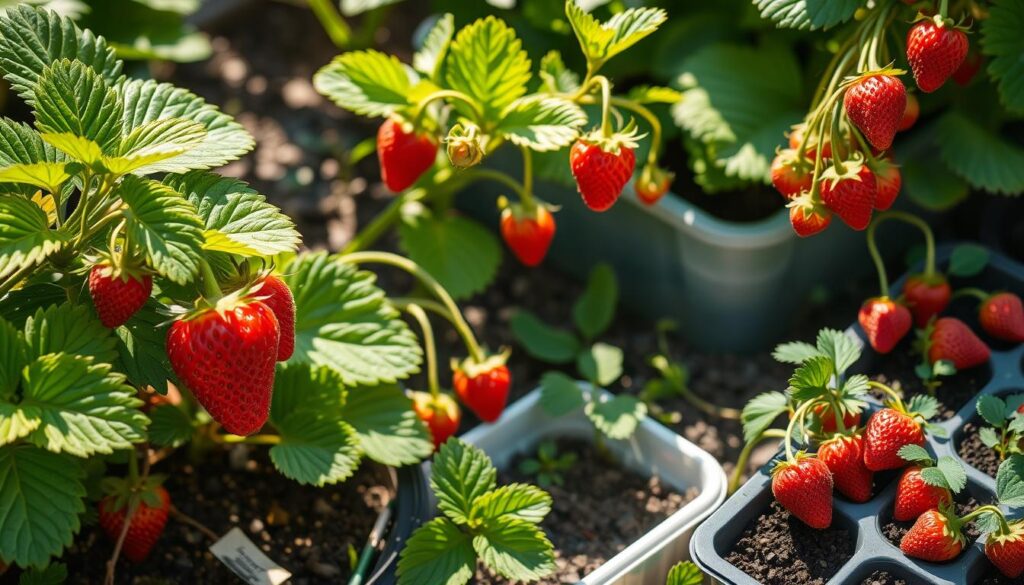 Everbearing strawberry propagation methods