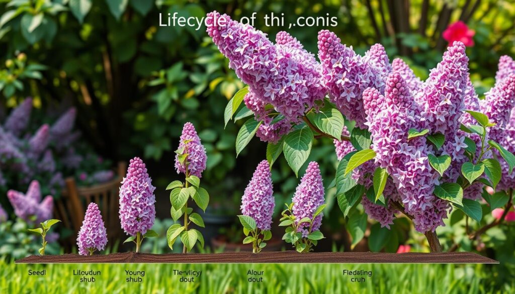 Lilac Lifecycle Growth Stages