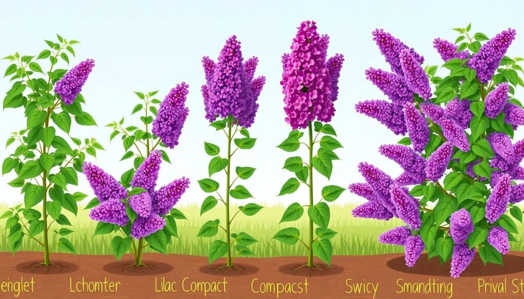 Lilac Varieties Height Comparison