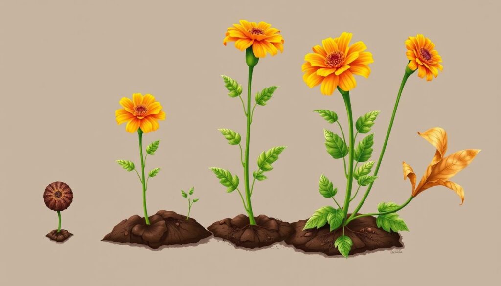 Marigold Plant Lifecycle Marigold Plant Lifecycle