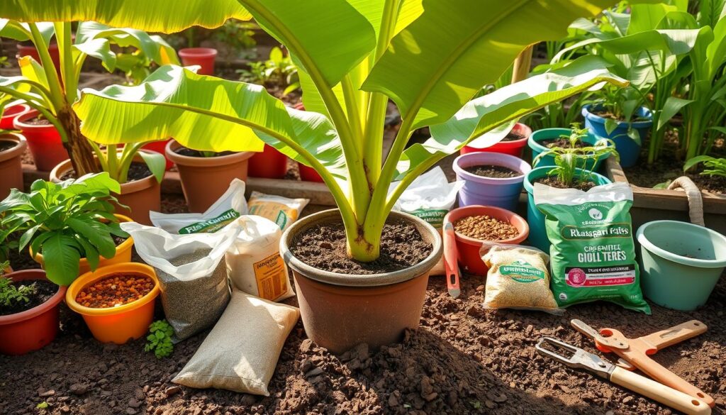 Potted Banana Tree Fertilization