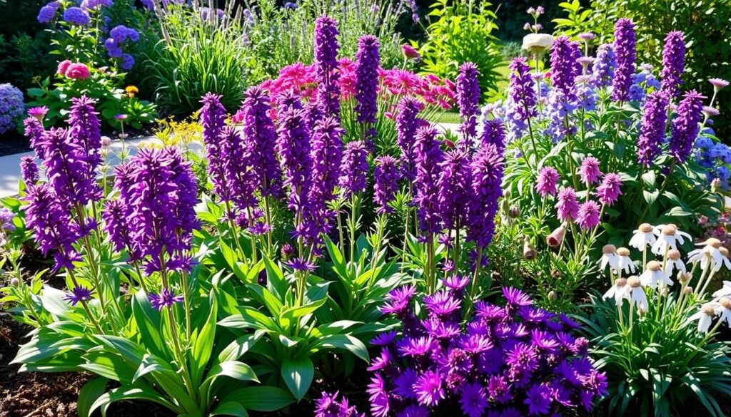 Purple Perennial Garden Spacing Purple Perennial Garden Spacing