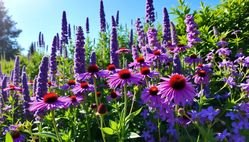 Purple Perennial Varieties in Garden Purple Perennial Varieties in Garden