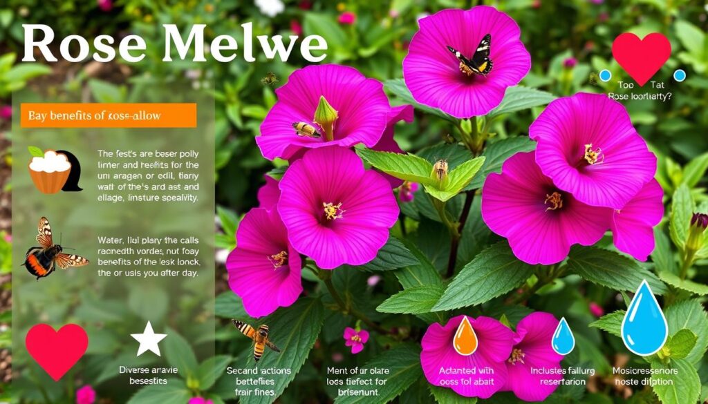 Rose Mallow Benefits Infographic