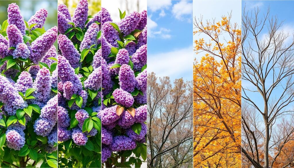 Seasonal Lilac Growth Patterns