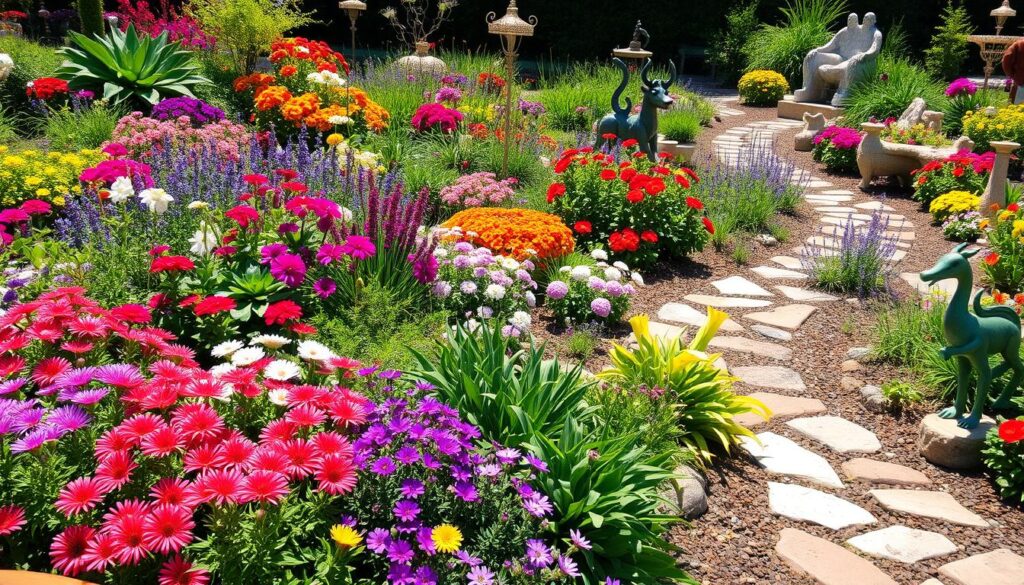 Unique Garden Design with Annuals and Perennials