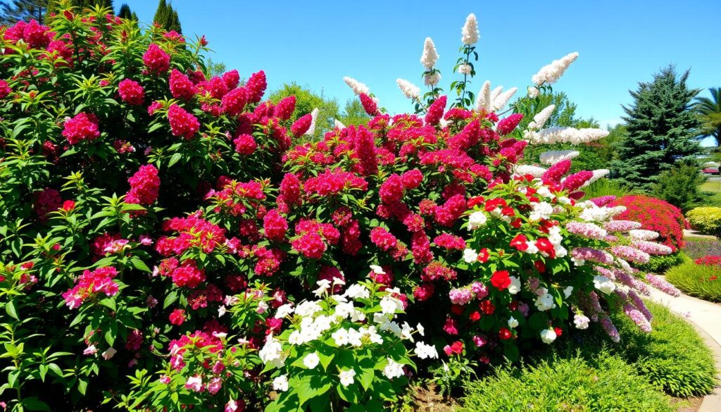 Weigela Varieties in Garden