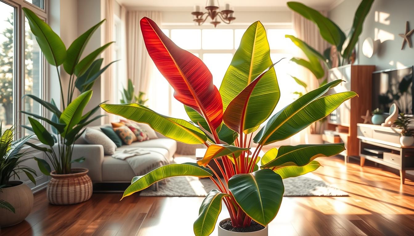 red banana plant