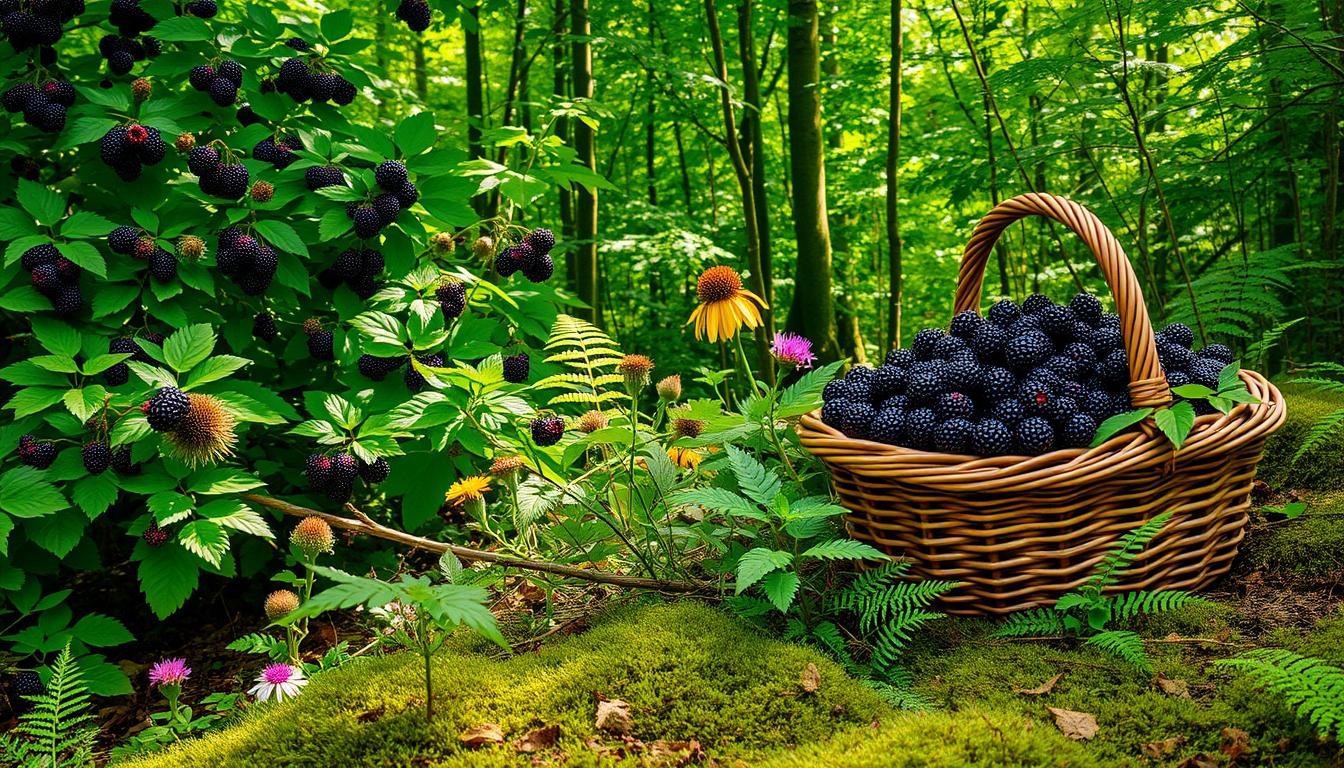 wild blackberries