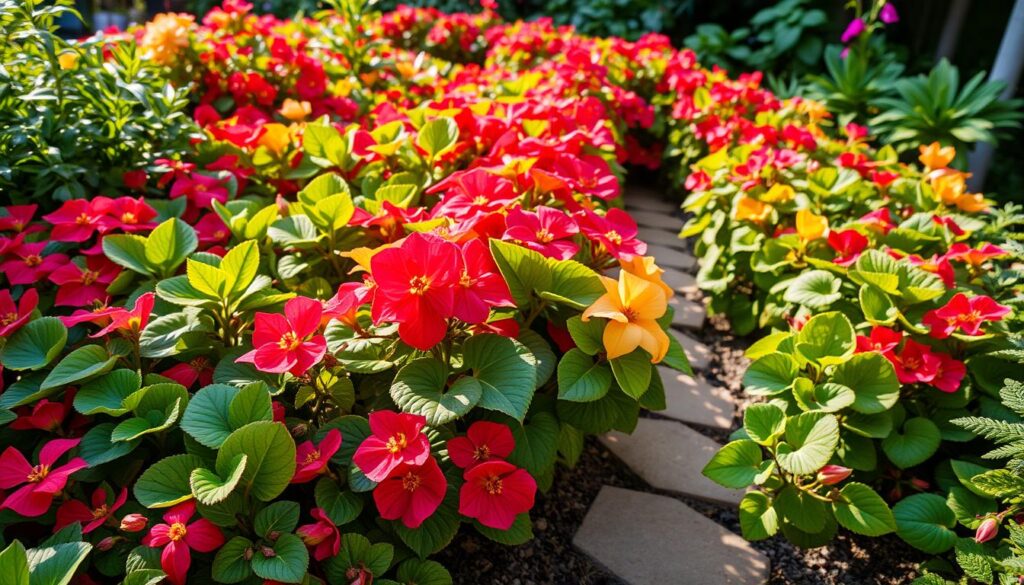 Begonias in Garden Begonias in Garden